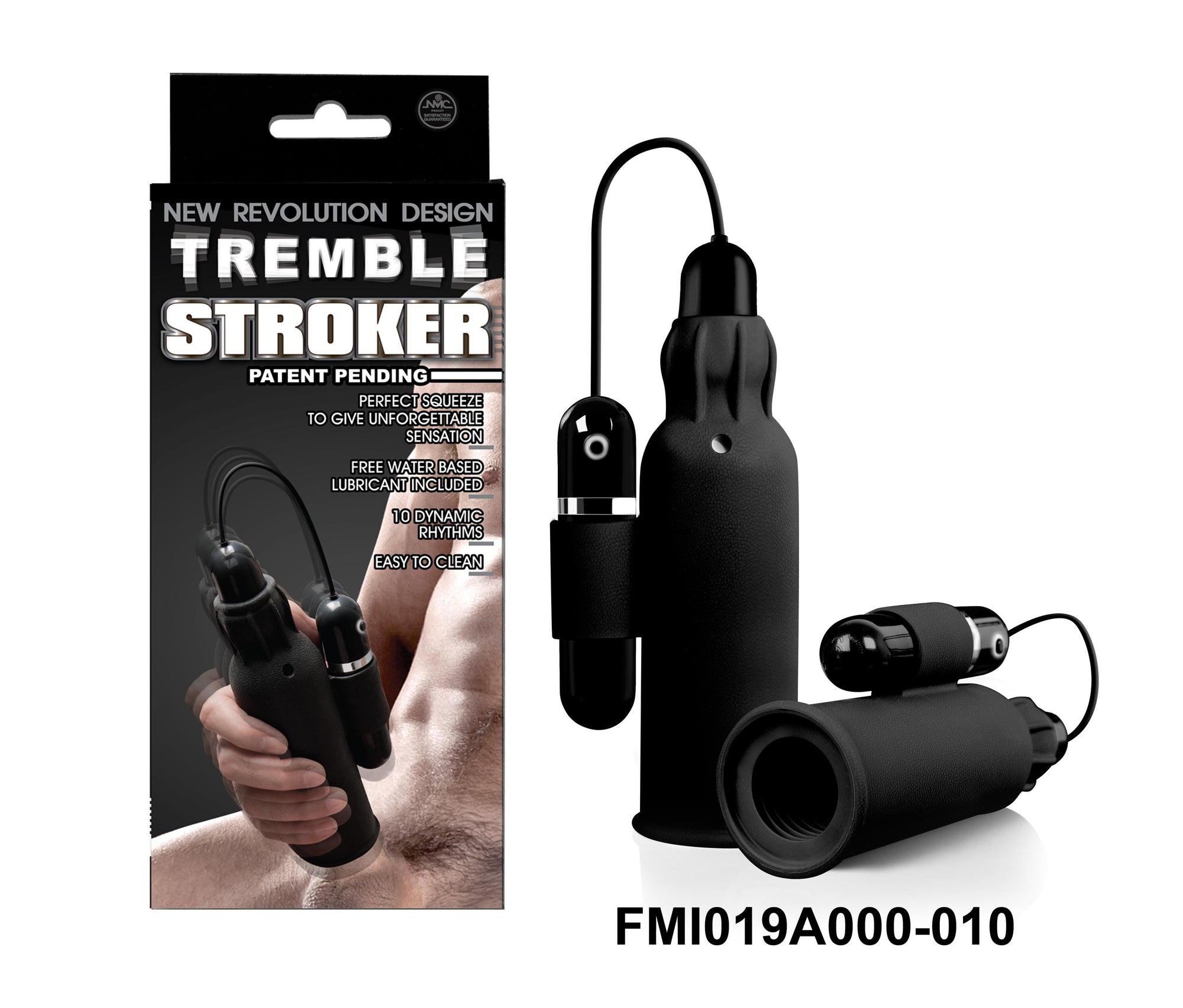 Tremble Stroker With Gyrating 10 Function Bullet - Adult Sex Toy